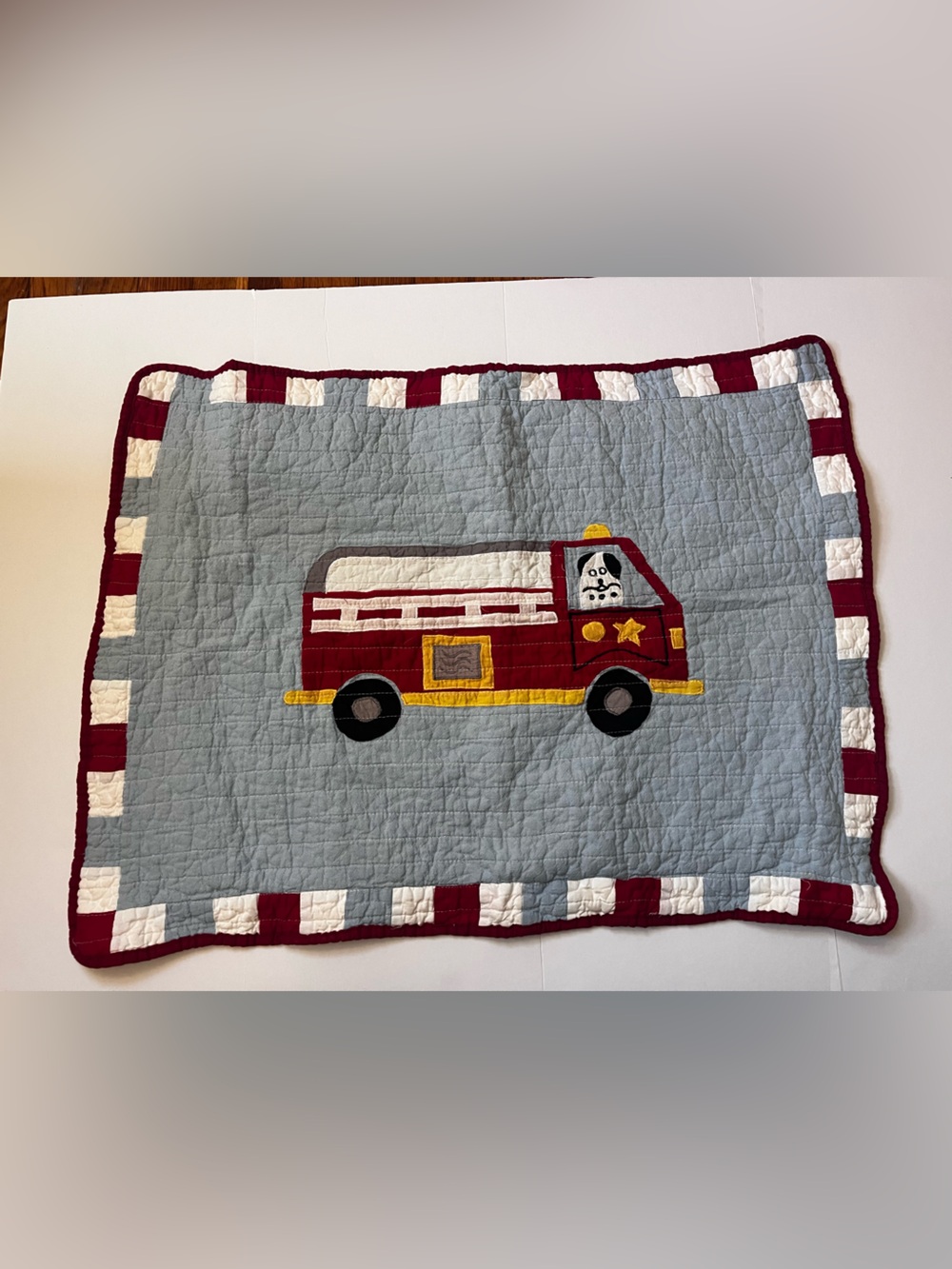 Fire Truck pillow sham